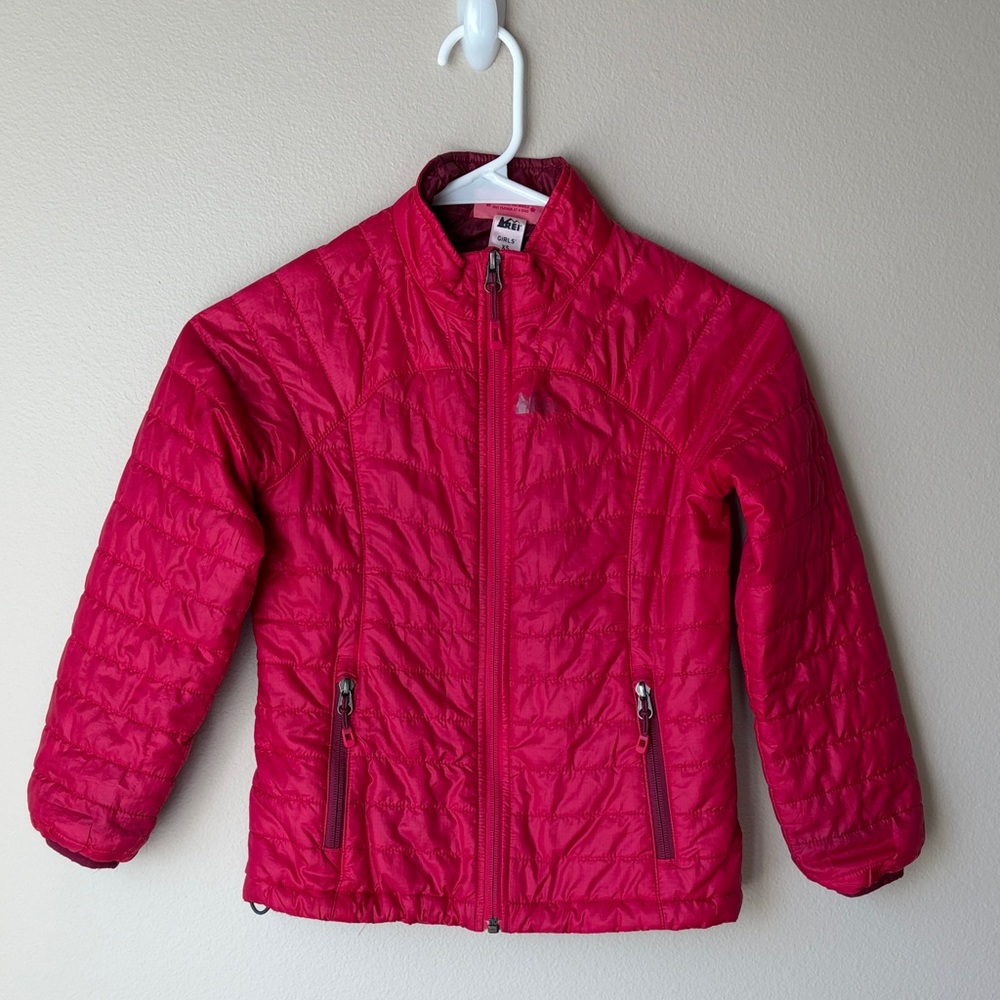 REI Kids Hot Pink Quilted Insulated Puffer Jacket